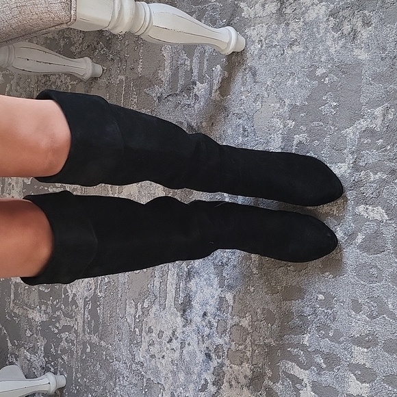 1329- MICHAEL Michael Kors Over The Knee Suede Boots Size 8 M - Picture 3 of 11